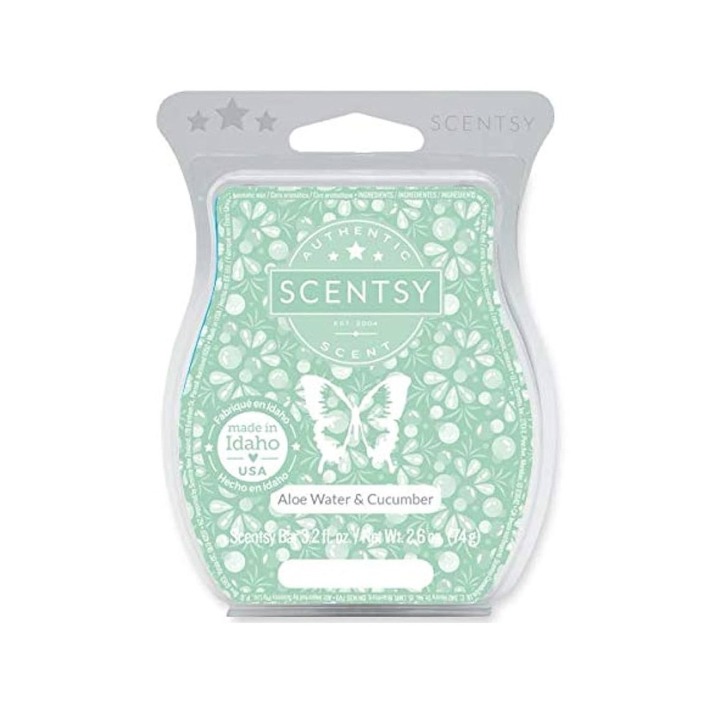 NWT Scentsy Wax Bar Aloe Water and Cucumber